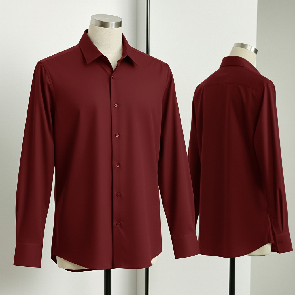 HIGH SPANDEX FORMAL SHIRT