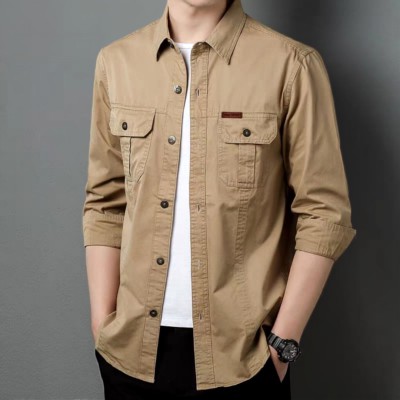 Full sleeves double pocket panel Shirt