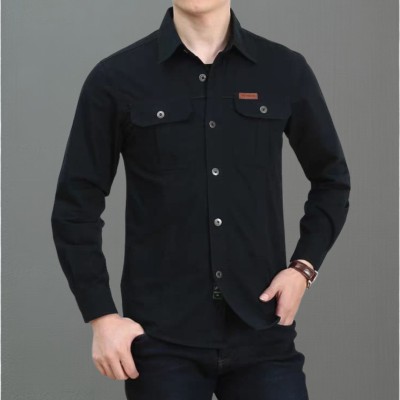Full sleeves double pocket panel Shirt