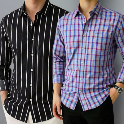 Stripe Shirt Combo(2pc)