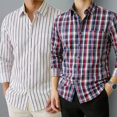 Stripe Shirt Combo(2pc)