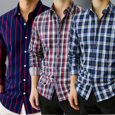 Stripe Shirt Combo(3pc)