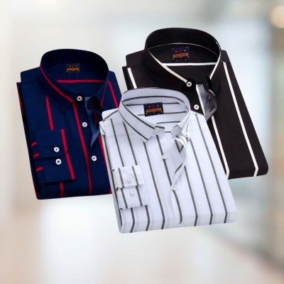 Stripe Shirt Combo(3pc)