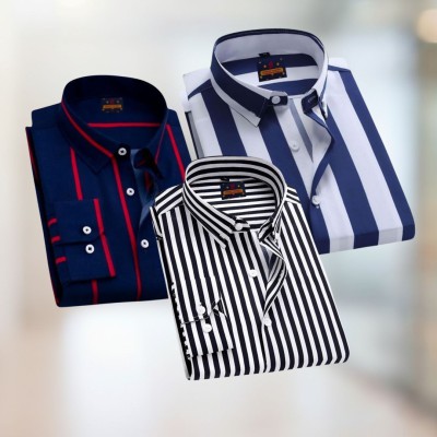 Stripe Shirt Combo(3pc)