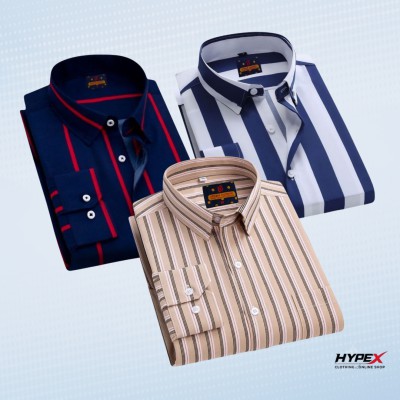 Stripe Shirt Combo(3pc)