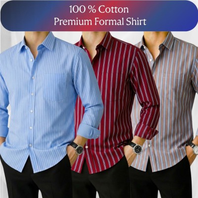 Stripe Shirt Combo(3pc)