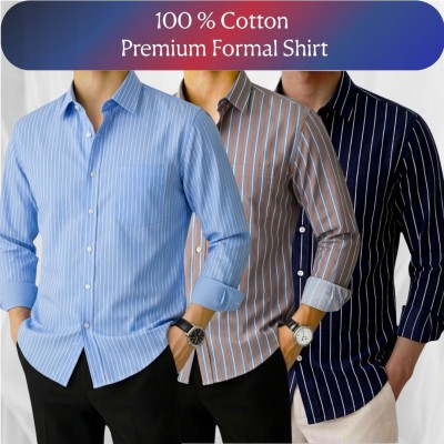 Stripe Shirt Combo(3pc)
