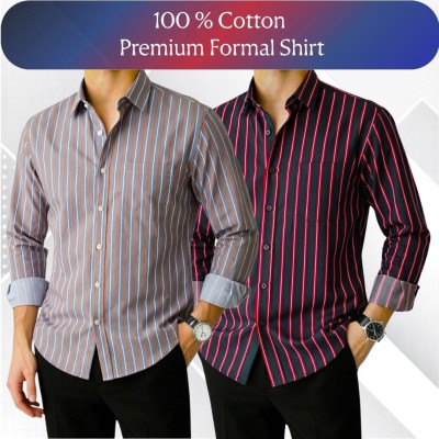 Stripe Shirt Combo(2pc)
