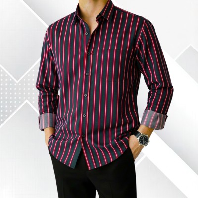 Deep Green Stripe Shirt