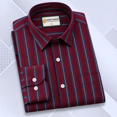 Deep Maroon Stripe Shirt