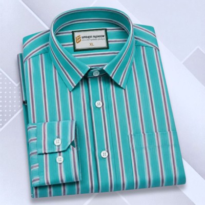 Turquoise Green Stripe Shirt